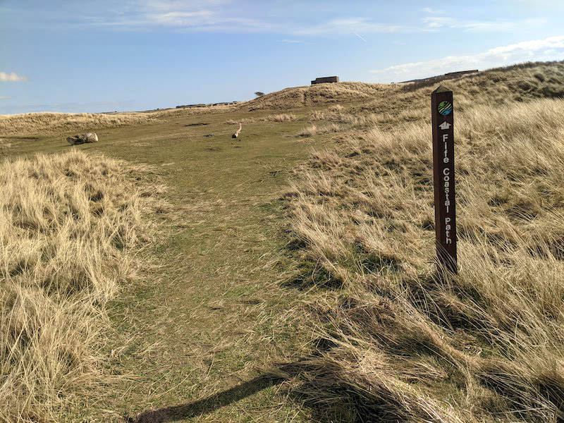 Fife Coastal Path signpost