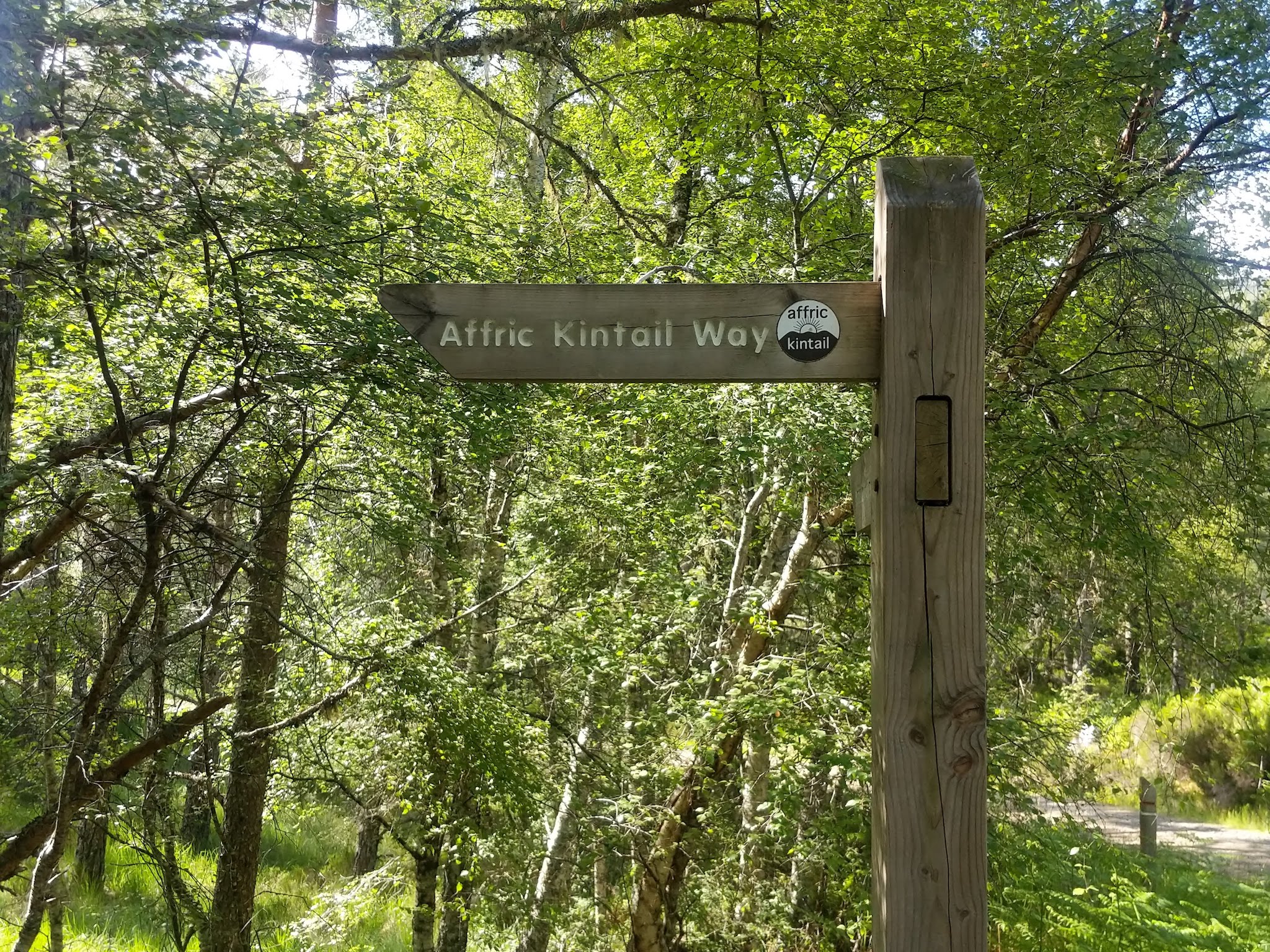 Affric Kintail Way signpost