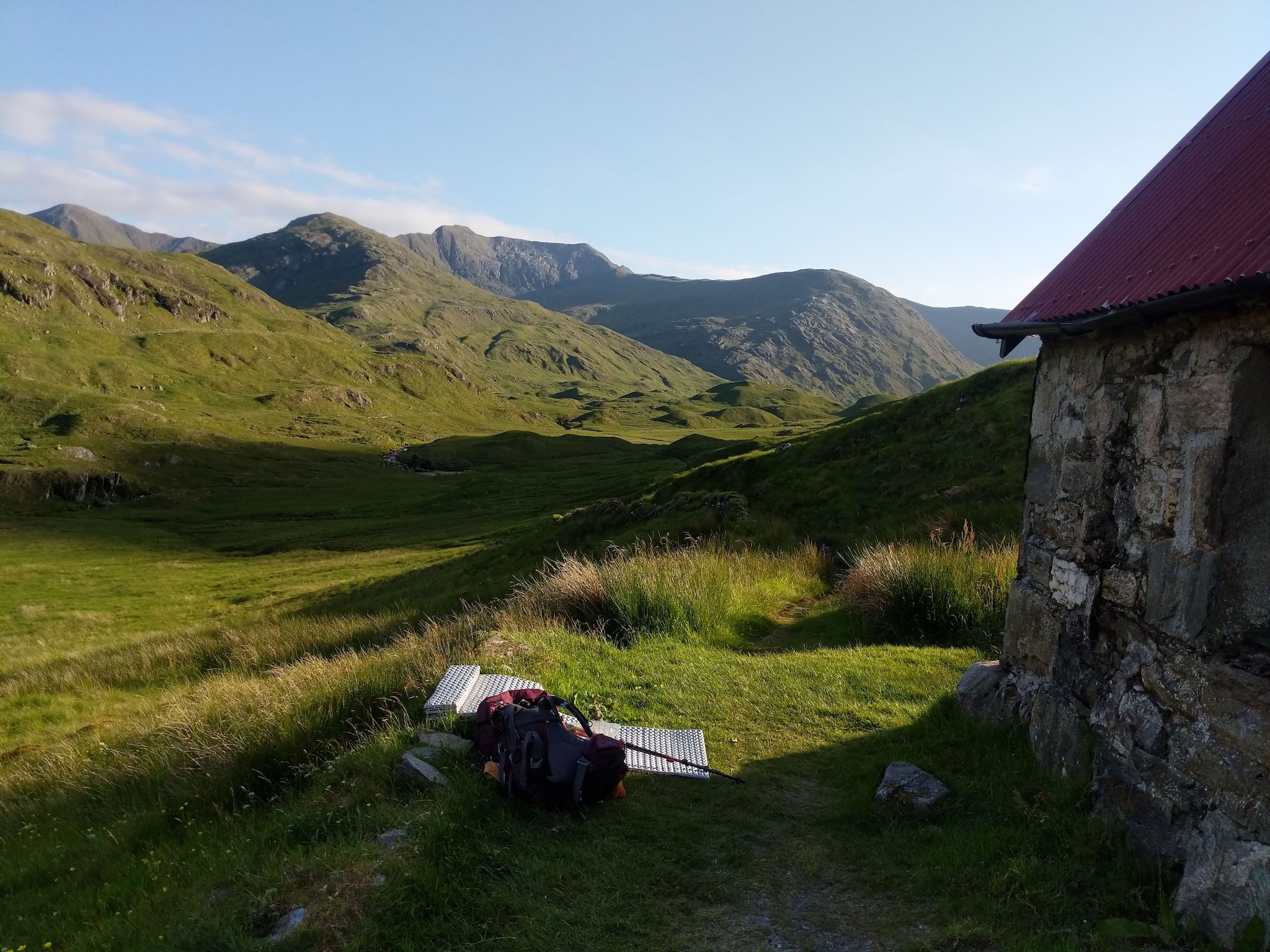 Sunset viewed from Camban bothy