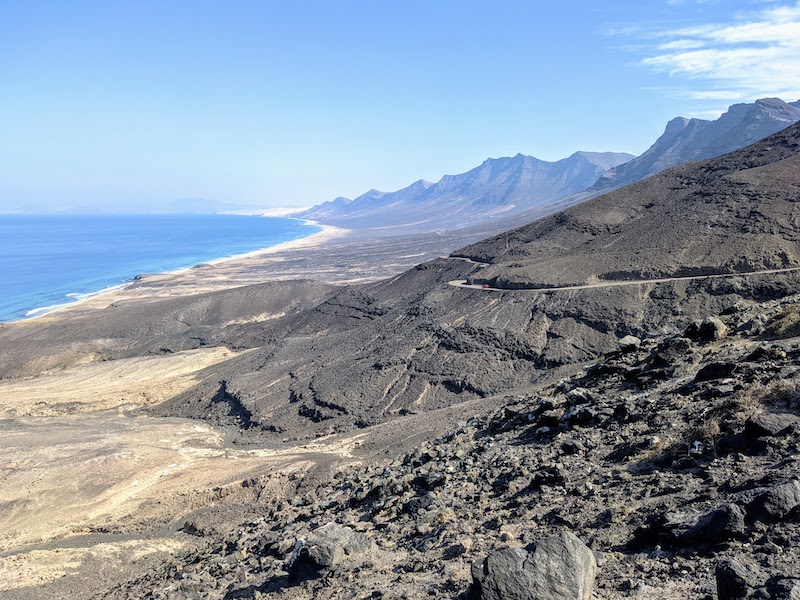 Pico La Zarza from Cofete beach