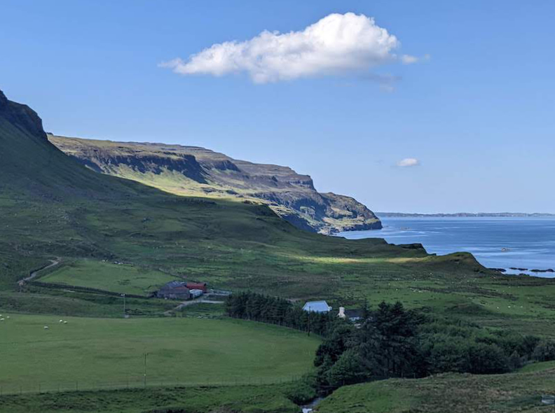 Isle of Mull coastal cliffs