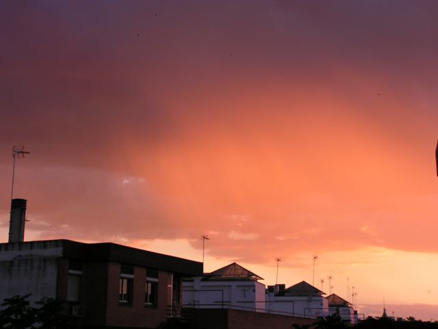 Sevillian sunset sky