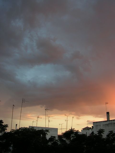 Sevillian sunset sky