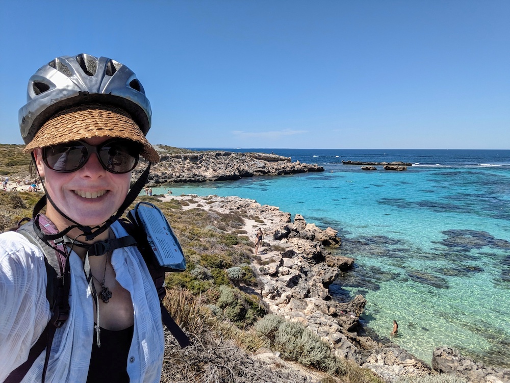 Rottnest cycling selfie