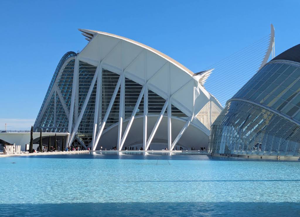 Detail view of the City of Arts and Sciences