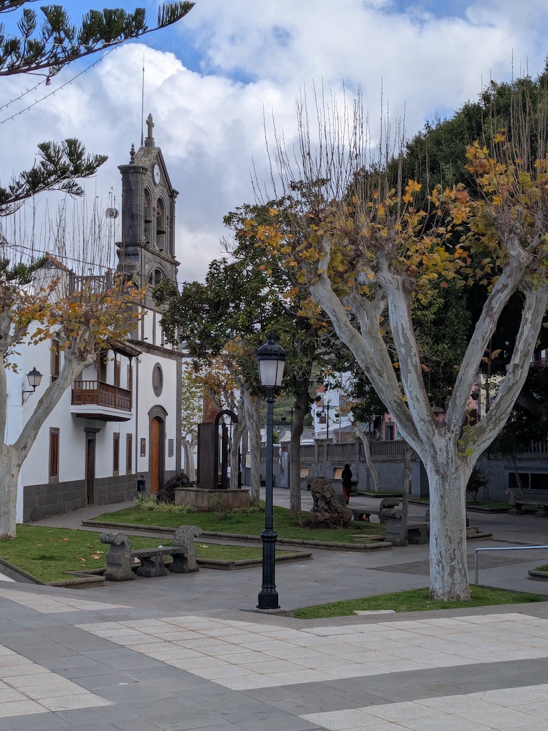 Main plaza in Firgas